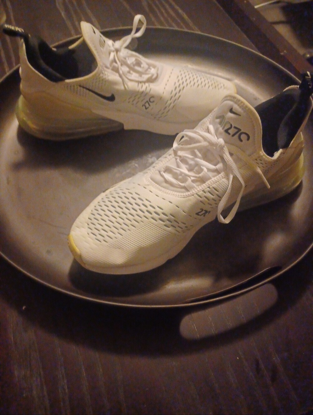Nike Air Max 270 Men's Sneakers - White, Black  Size 14 - Picture 2 of 12